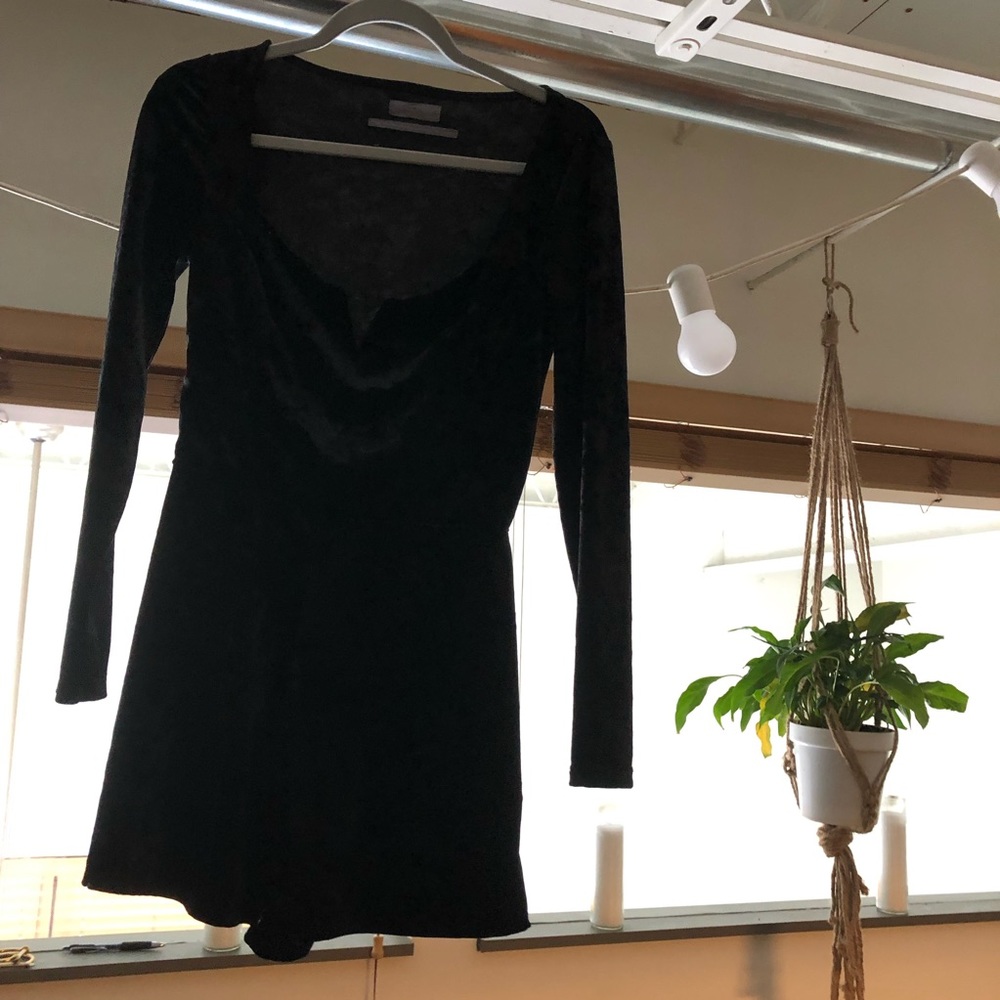 Urban Outfitters Crushed Velvet Romper